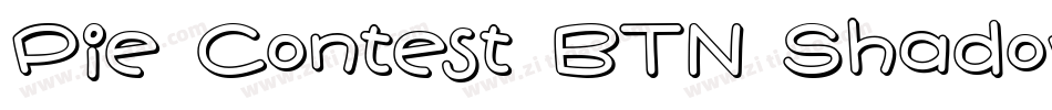 Pie Contest BTN Shadow字体转换
